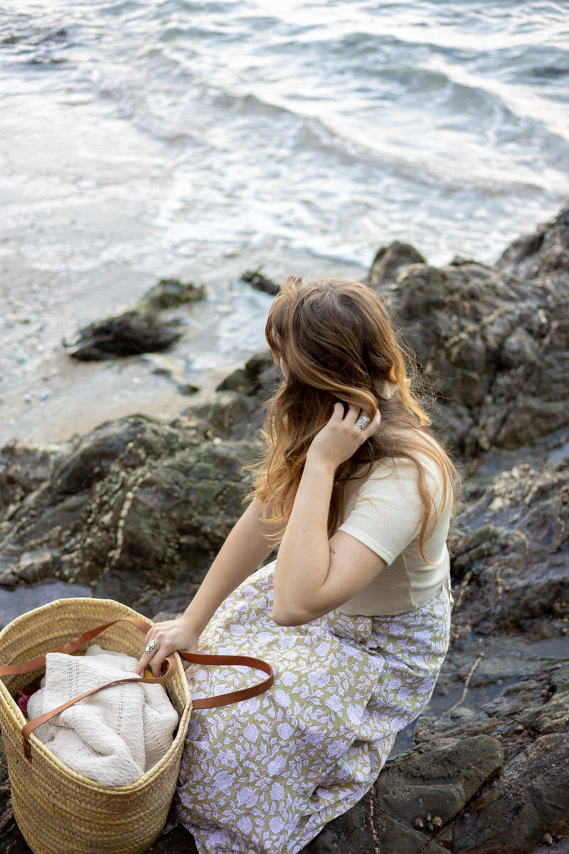 Maxi Wrap Skirt - Olive