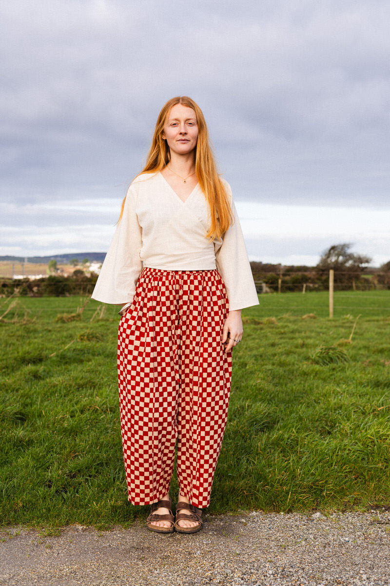 NEW IN • Trousers - Red Checkers