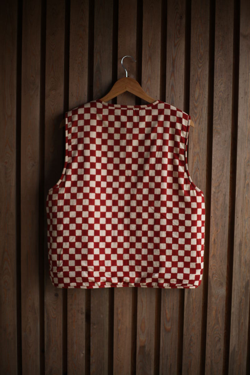 NEW IN • Reversible Waistcoat - Clay Red