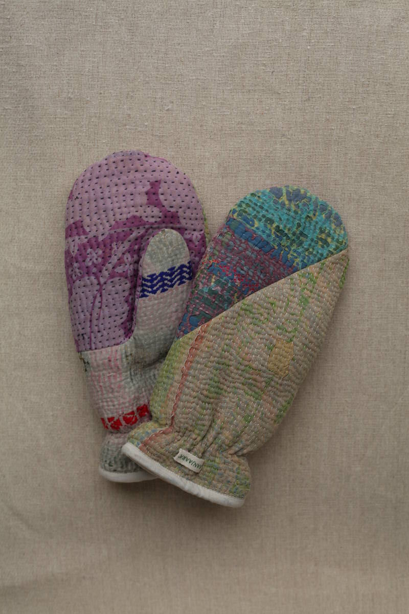 NEW IN • Kantha Mittens