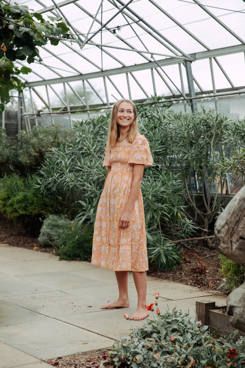 Maerl Midi Dress - Gorse