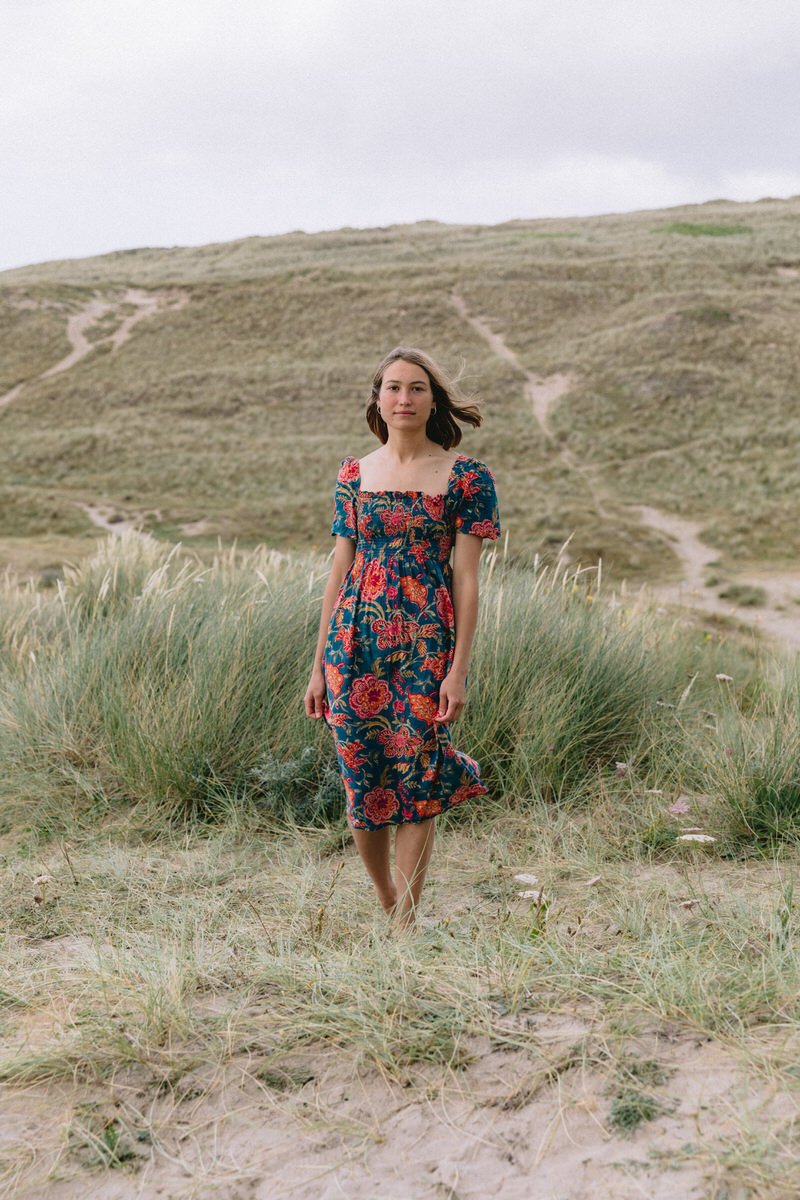 Maerl Midi Dress - Emerald Green